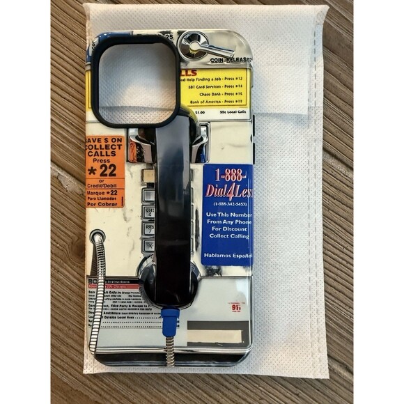 iphone 14 Pro Max Retro Pay Phone Hard Cover Phone Case - Picture 3 of 5